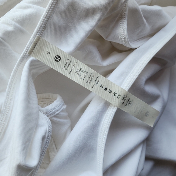 LULULEMON Pima Cotton Open-Back Midi Dress White sz 6 NEW Women's Athleisure - Picture 9 of 10